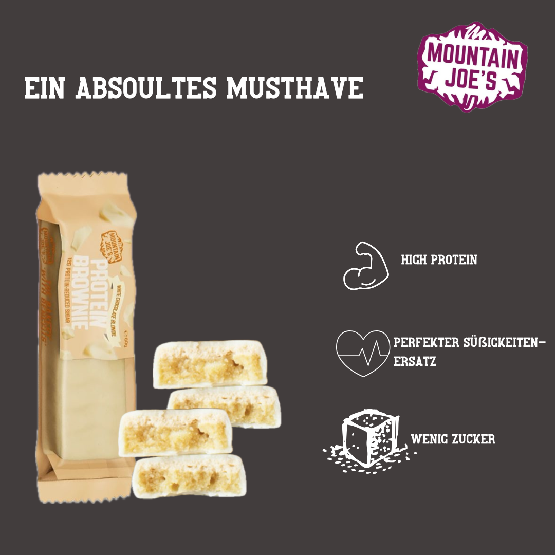 Mountain Joes Protein Brownie White Chocolate