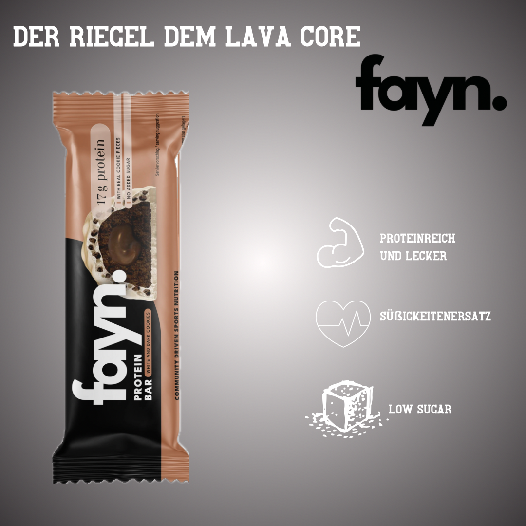 Fayn Protein Bar White and dark Cookies
