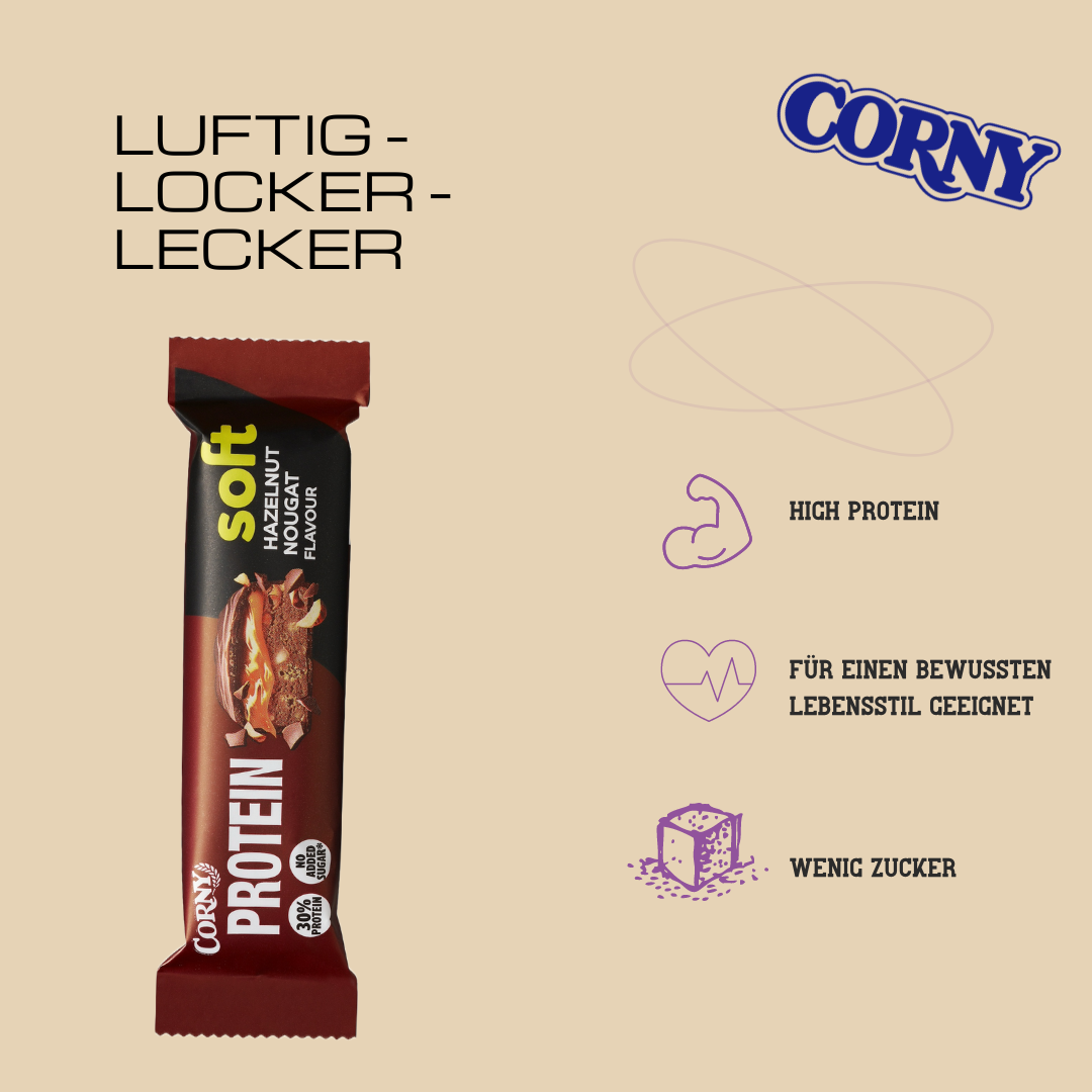 Corny Soft Protein Riegel Hazelnut Nougat