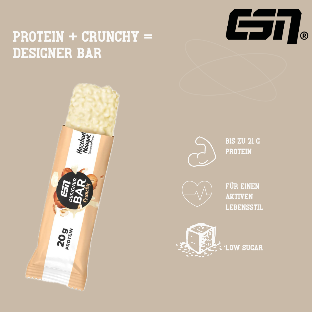 ESN Designer Bar Crunchy Hazelnut Nougat