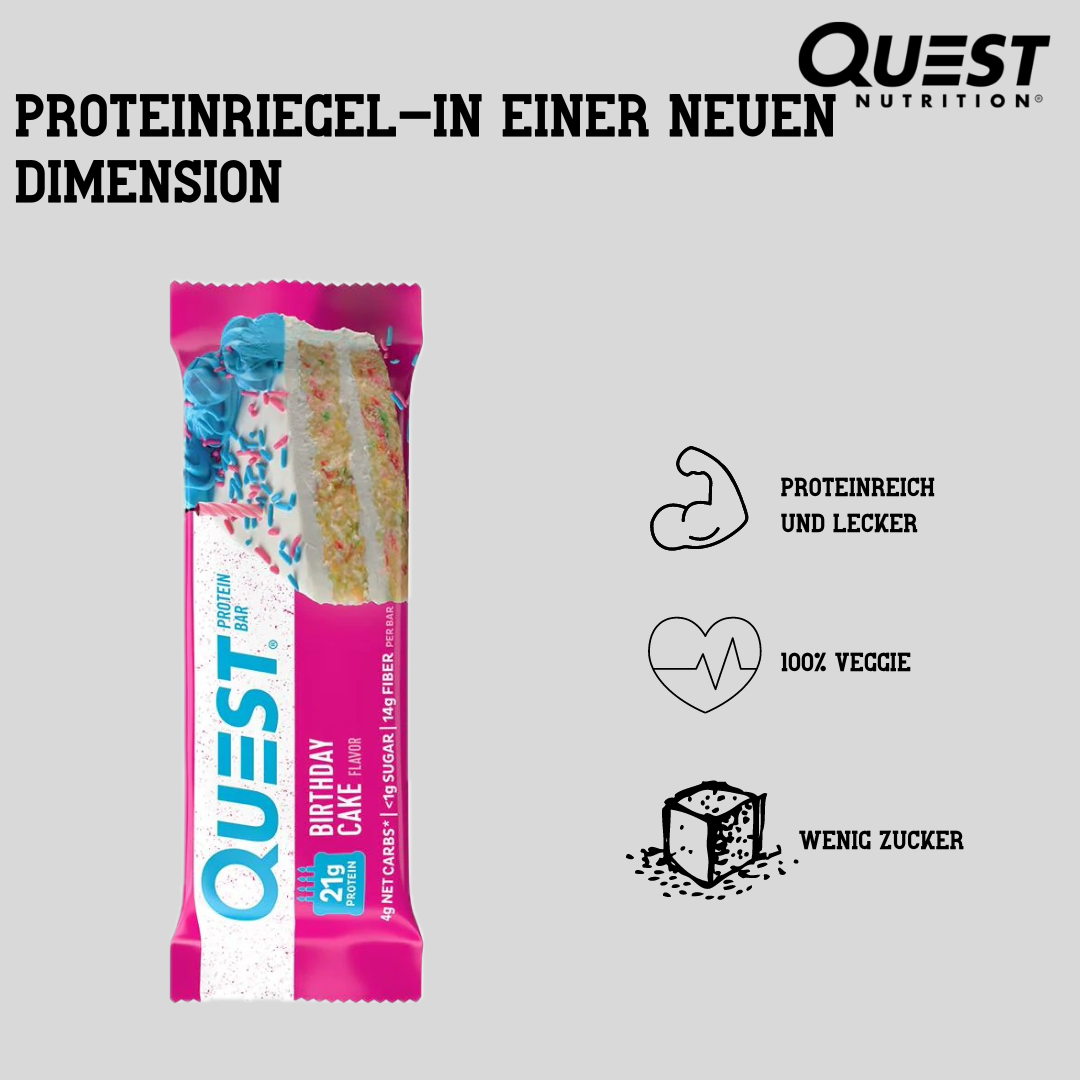 Quest Protein Bar Birthday Cake