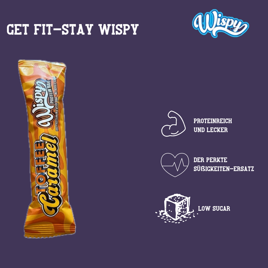 Wispy Protein Bar Toffee Caramel